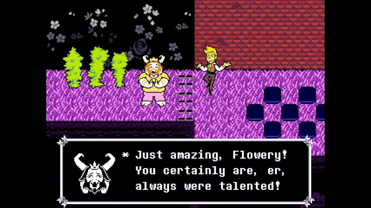 fambramb's tweet photo. Chapter 5 genuinely becomes the funniest chapter when you learn Asgore was just playing along with Flowery and didn't care about the affection he was being given lmaooo https://t.co/48eEi6FS5n