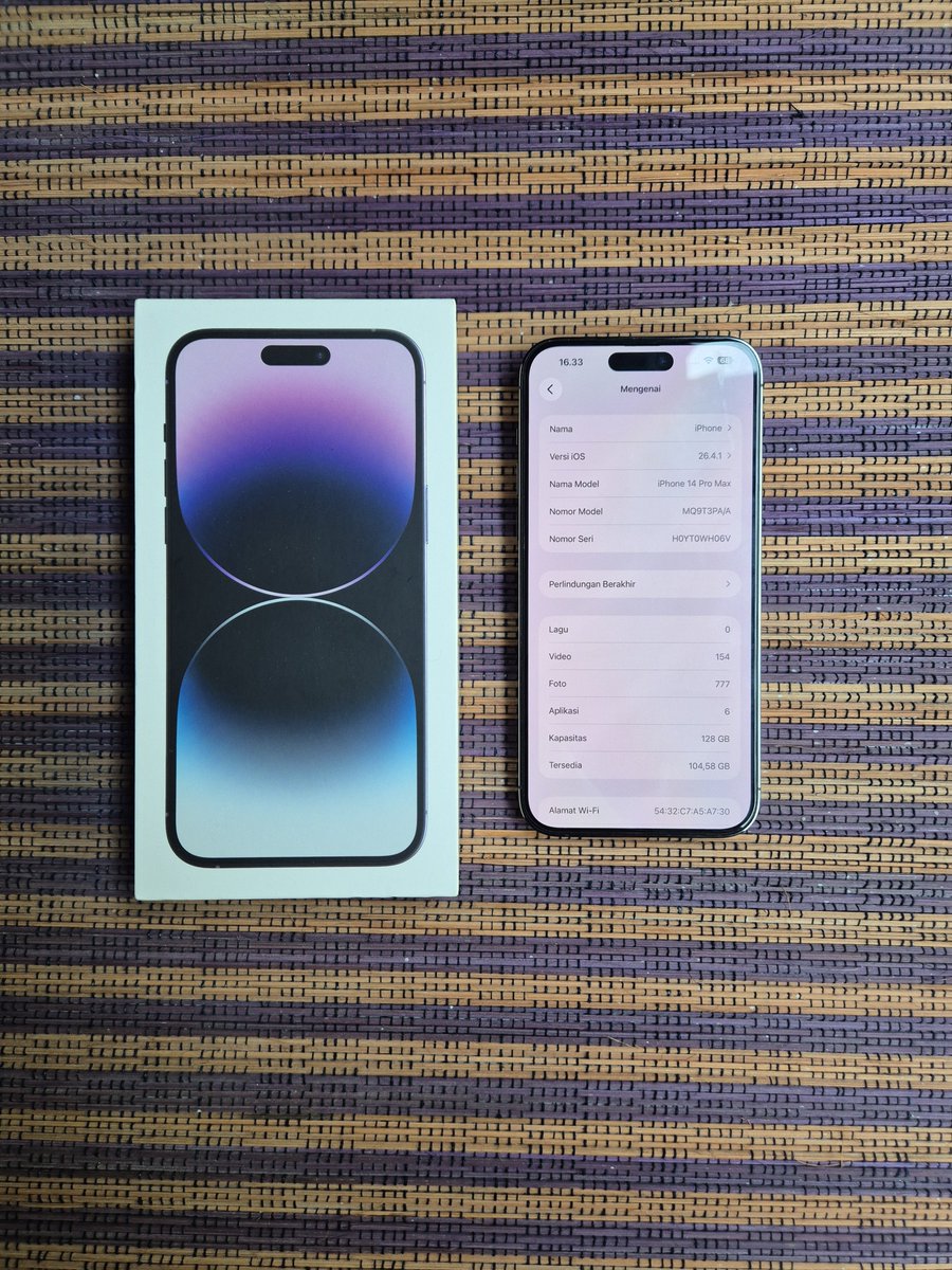 handimuhh's tweet photo. Dijual
iPhone 14 Pro Max 128gb Ibox
Fullset Nominus
BH 85%
Truetone On
Face Id on
Harga 12.2jt nego
TT/BT bisa
Lokasi Klaten, Jogja-Solo bisa COD

#zonauang #jualapple #jualiphone #butuhuang https://t.co/cs38DkUi4j