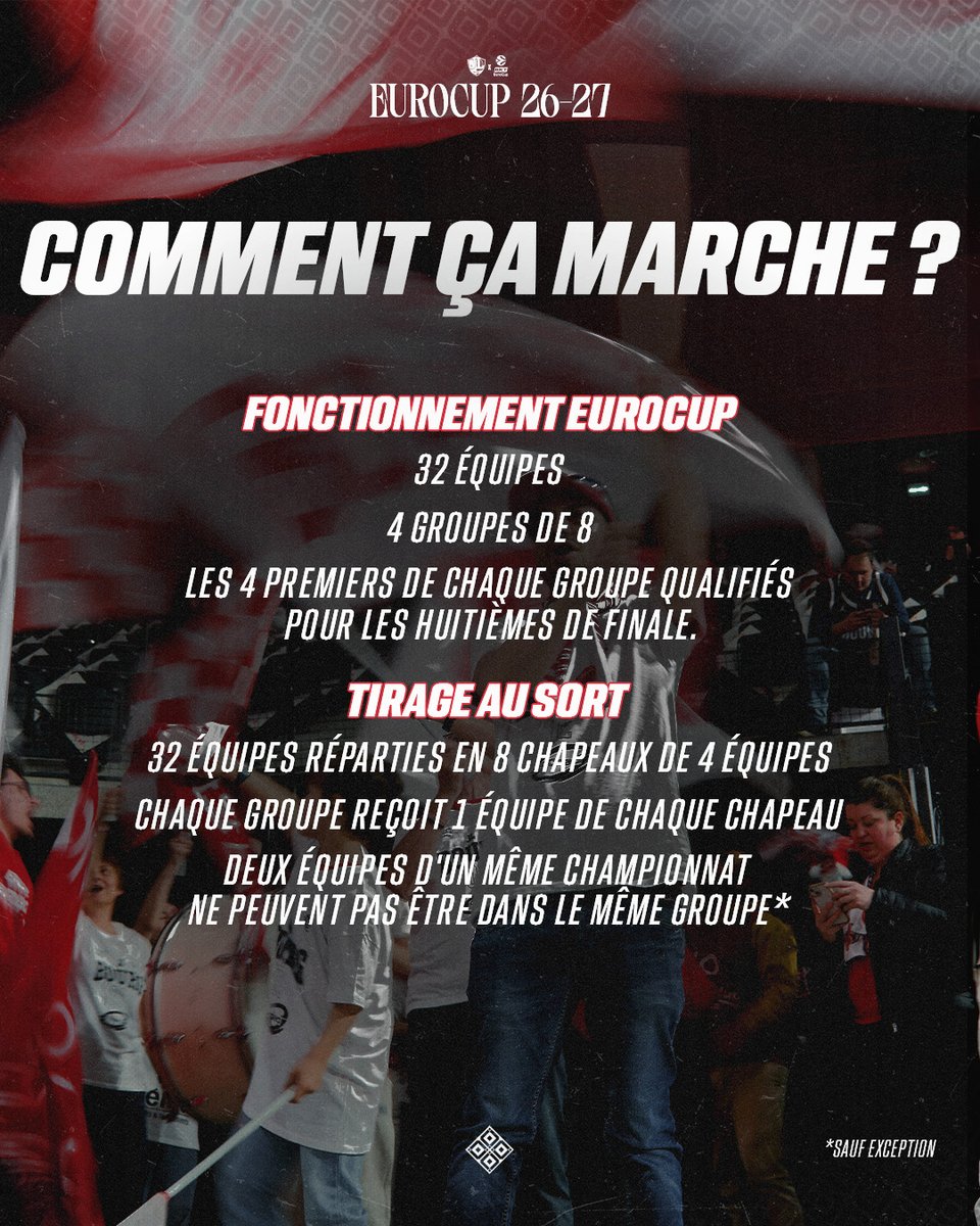 JLBourgBasket's tweet photo. Demain ร 12h45, place au tirage au sort de l' @eurocup !
๐บ ร suivre gratuitement sur https://t.co/uccAPKYXhB
#WeRedy https://t.co/zgmm6OB0Jz