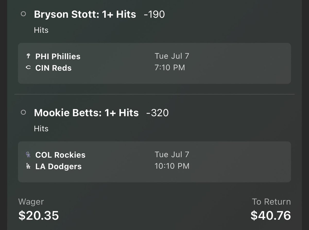 KeeSkeeCaps's tweet photo. THE $10 TO $10K CHALLENGE: DAY 2 🔱📊

Day 1 is banked. The blueprint moves forward. Tonight, our 23-factor engine isolated two premier situational contact spots with severe market margin.

The Slate:
⚾️ Bryson Stott (1+ Hits): Grading out elite in opposite-field launch charts. Meeting a pitching profile that lets him exploit short outfield fences tonight.
⚾️ Mookie Betts (1+ Hits): The data model projects him in the 94th percentile for pure batting average skill. Elite bounce-back spot at home.

One wave at a time. Let's stack another day. 👇

#10to10k #BettingTwitter #MLBProps