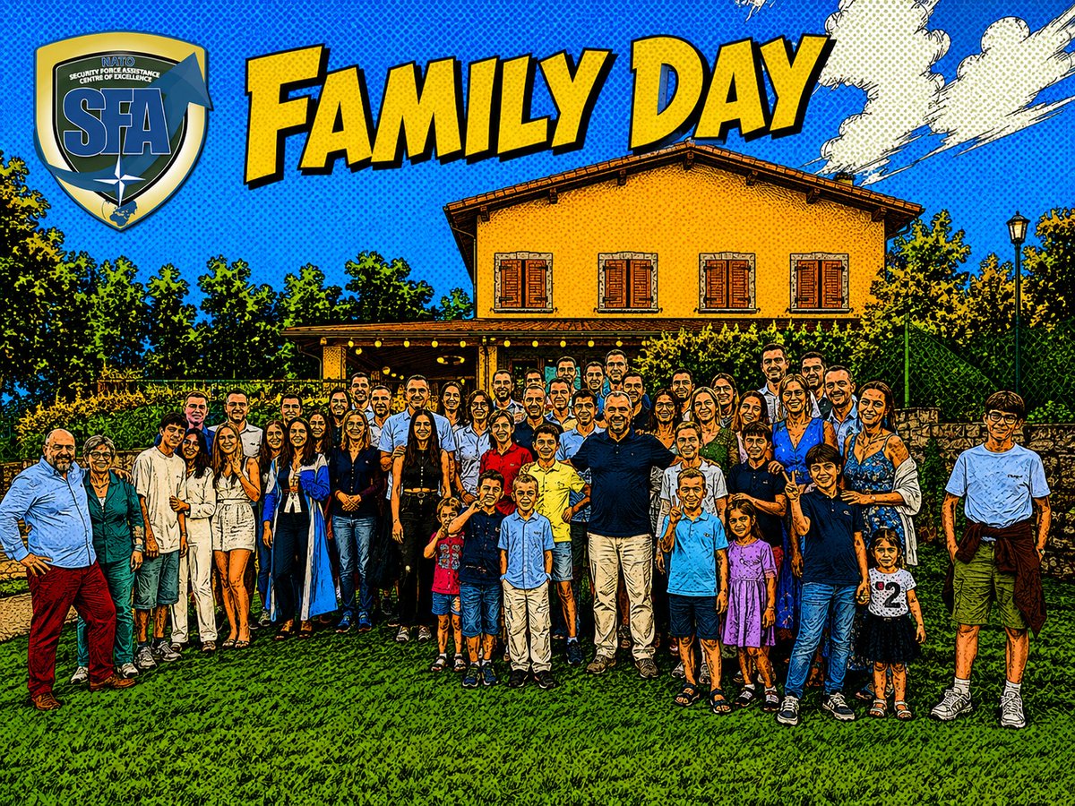 NATOSFACOE's tweet photo. Today the #NSFACOE opened its doors for Family Day!
Behind all military personnel at our Centre, there is a family that supports, understands, and shares the journey
Thank you all!
🇦🇱🇦🇹🇮🇹🇸🇮
#NATO #WeAreNATO #FamilyDay #StrongerTogether https://t.co/eCiqzjzXy1