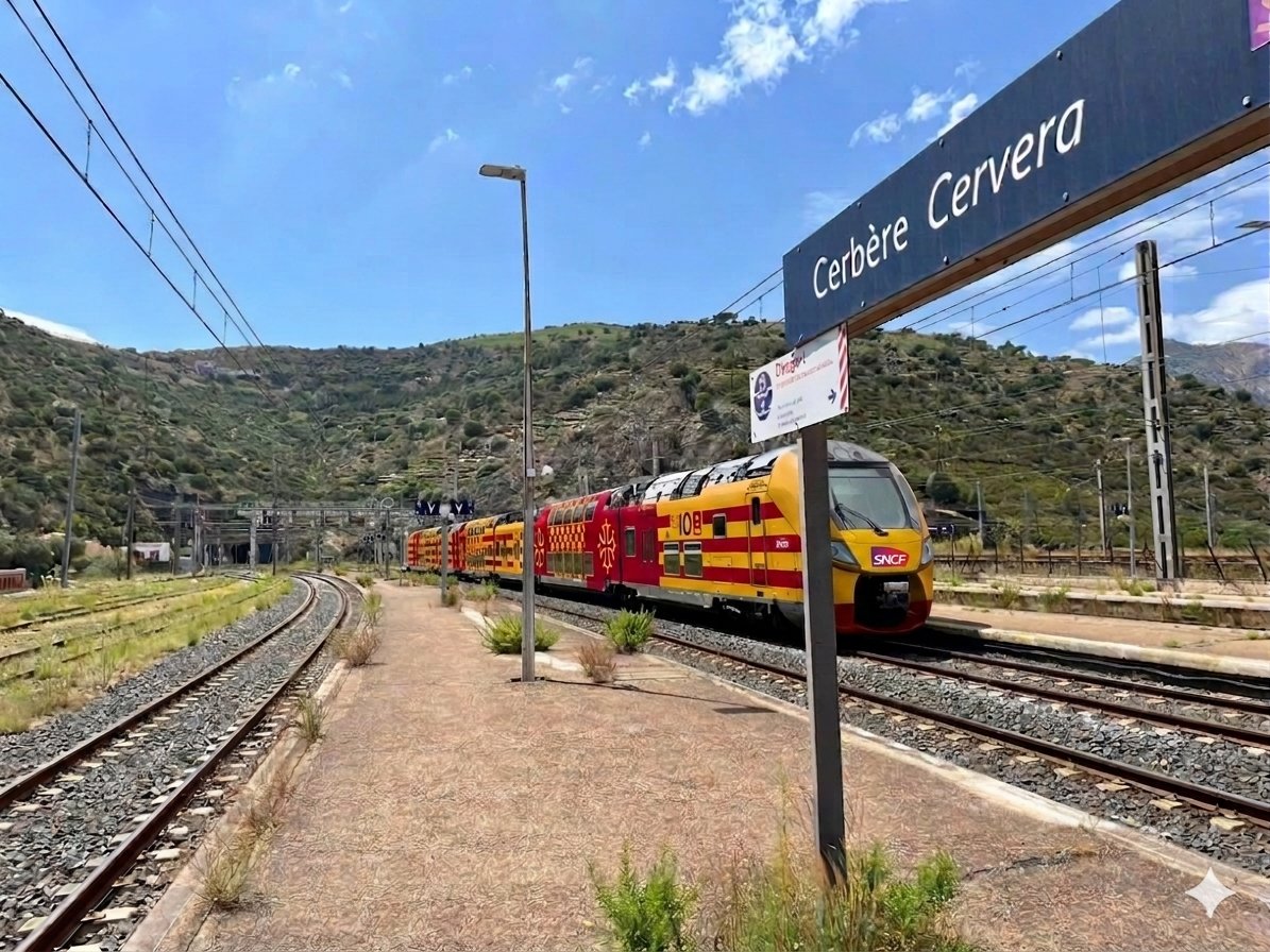 VoieMidi's tweet photo. 🚄 À cela s'ajoute le retour du projet de prolongement du 3e rail Gérone-Vilamalla jusqu'à Portbou. L'objectif étant une meilleure résilience du réseau avec un itinéraire alternatif pour le FRET, et la création d'une liaison Rodalies R18 entre Gérone et Perpignan d'ici 2040 ⤵️ https://t.co/LLr0jW0bzI