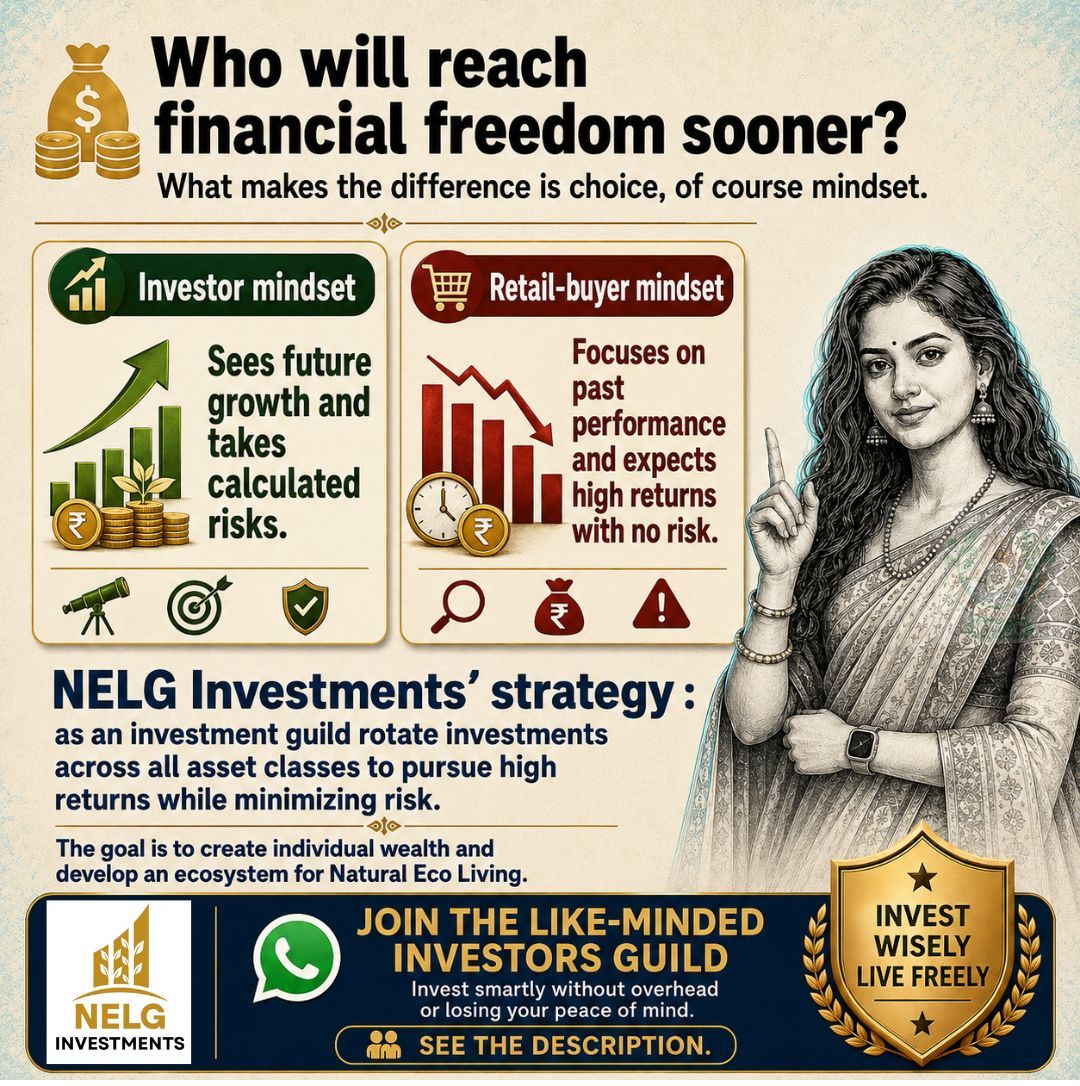 nelgInvestments's tweet photo. ⛓️‍💥 Who will reach financial freedom sooner?

💰 Investor mindset : Sees future growth 

🧐 Retail-buyer mindset: Focuses on past performance

✍🏻 Fill the form to stay connected 👉 https://t.co/W5xxBAQbwB

Follow @naturalecolive and @nelgInvestments for more insights https://t.co/9UMn50bqOu