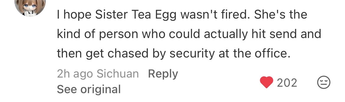 cxc_cherry's tweet photo. CN girlies are just as anxious as we are, if not more considering they had to be directly subjected to the hate of anti yet they are still laughing at funny ways to bring back Valko. YRH is the CEO of Papergames (Yao Runhao), sister tea Egg is Nikki from Infinity Nikki 😂 https://t.co/kpJ7fnc1M4