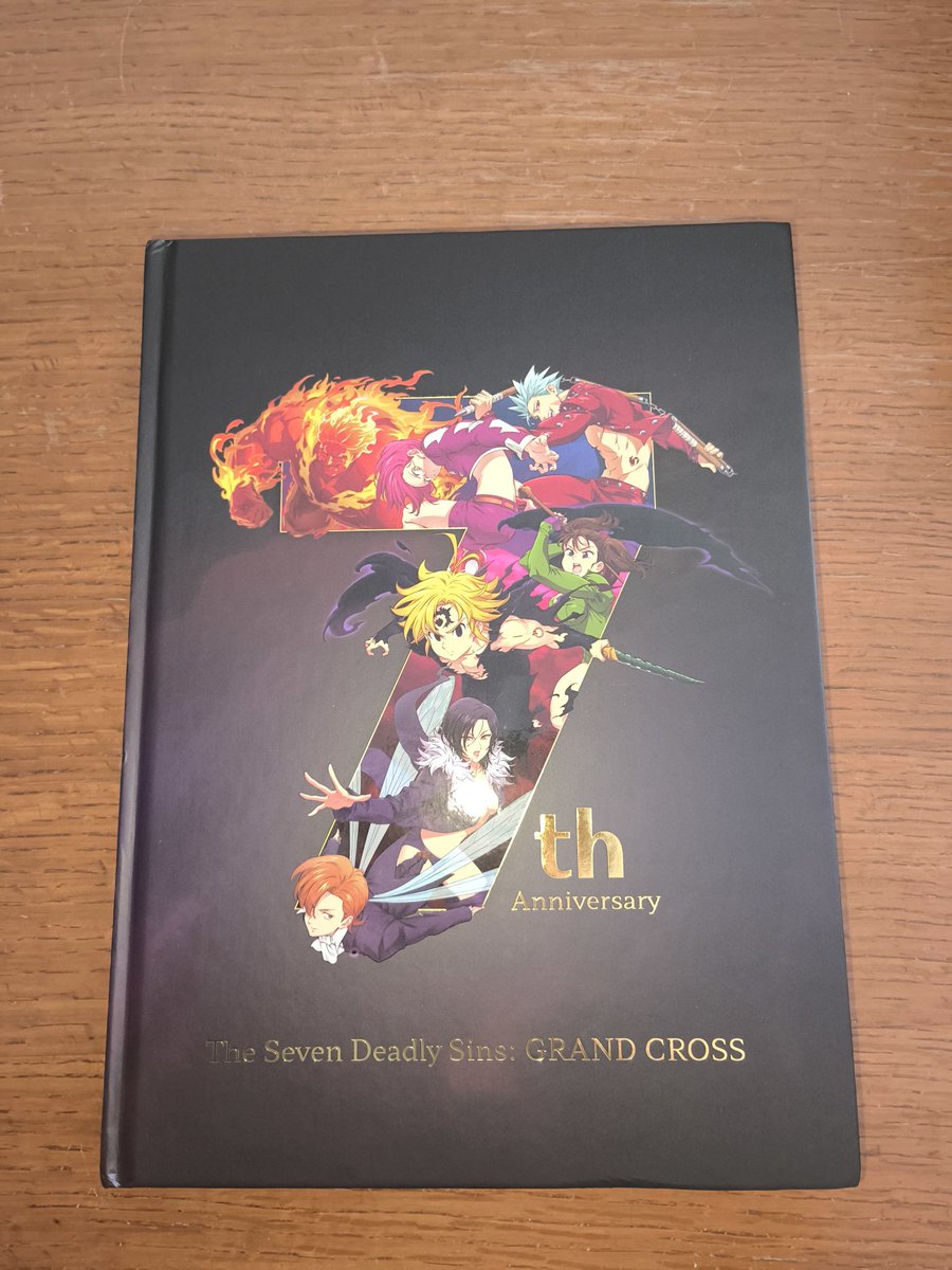iR0Ntv__'s tweet photo. Thanks Netmarble for 7th Anniversary book 😍😍😍😍 @7DS_en @7taizai_GrandX https://t.co/82Du23NcAA