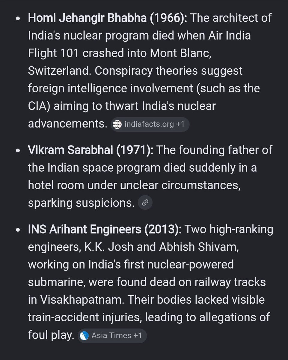 Aakash_16_'s tweet photo. @VibeAmv @heinox64428 Bro, pls I don't want be rude. 1000s of our scientist were assinated by CIA. They killed Homi ji baba in 1960s , he was involved in making nukes. Pushing our nuclear ambition a decade later. It's not limited to Nuclear, even 100s of isro scientist were too. That doesn't stop us https://t.co/yxxFqeRyeE
