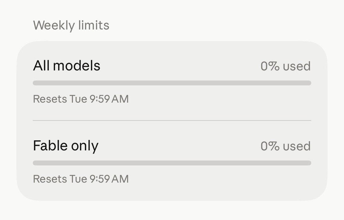 diegocabezas01's tweet photo. Weekly limits re started this morning, that means I have 12 hours to use a whole 100% weekly usage of fable today?

Game on https://t.co/as1NHJQwp0