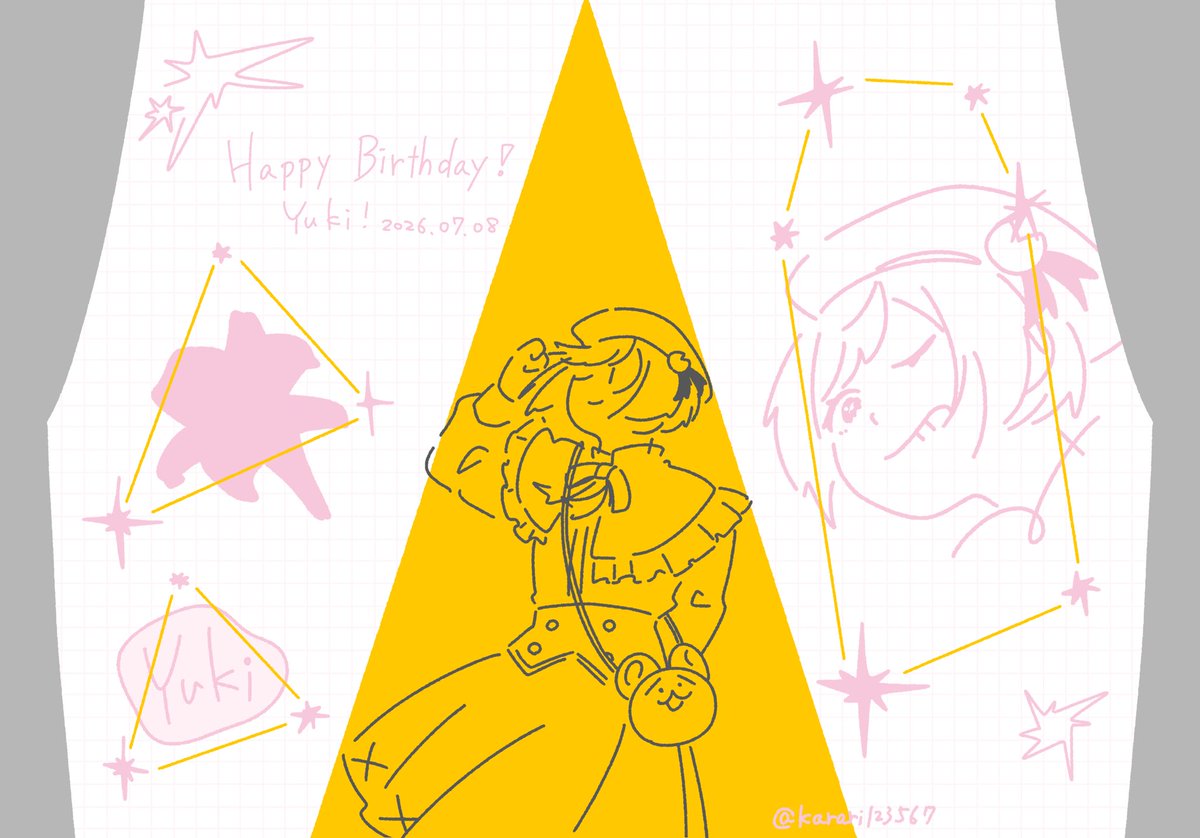 karari123567's tweet photo. #瑠璃川幸誕生祭2026
#瑠璃川幸生誕祭2026 
おめでとう〜！！！！！ https://t.co/J22NFPhu3J