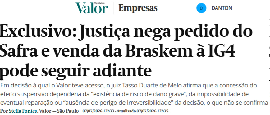 Mercado_Milion's tweet photo. $BAK #BRKM5 #Novonor #Braskem #IG4 https://t.co/lx5BCvLetA