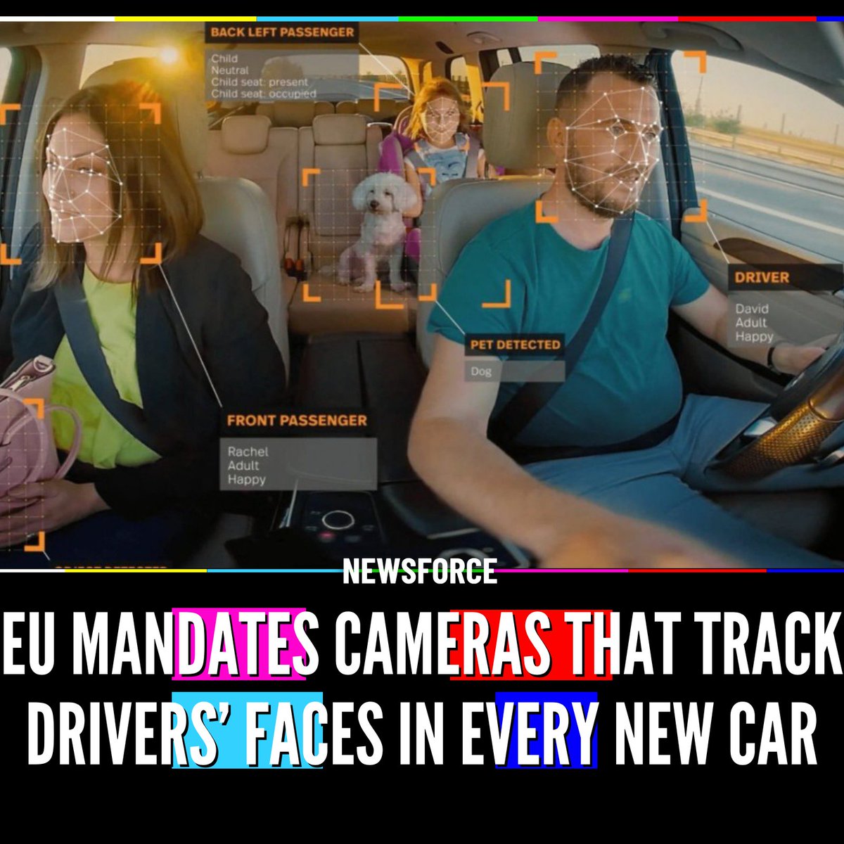 🇪🇺BREAKING: The EU has introduced a new rule requiring all new cars ...