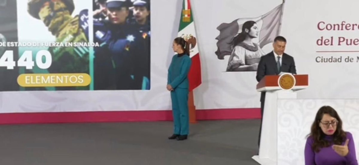 CDJ_NotiJuarez's tweet photo. *Video🛡️ Gobierno Federal reporta reducción del 44% en homicidios en Sinaloa; destaca más de 2,500 detenidos y decomisos históricos.*
Más información 📣👇🏻⬇️
https://t.co/J0oF7Js0Ch https://t.co/3WBgw2OgW1