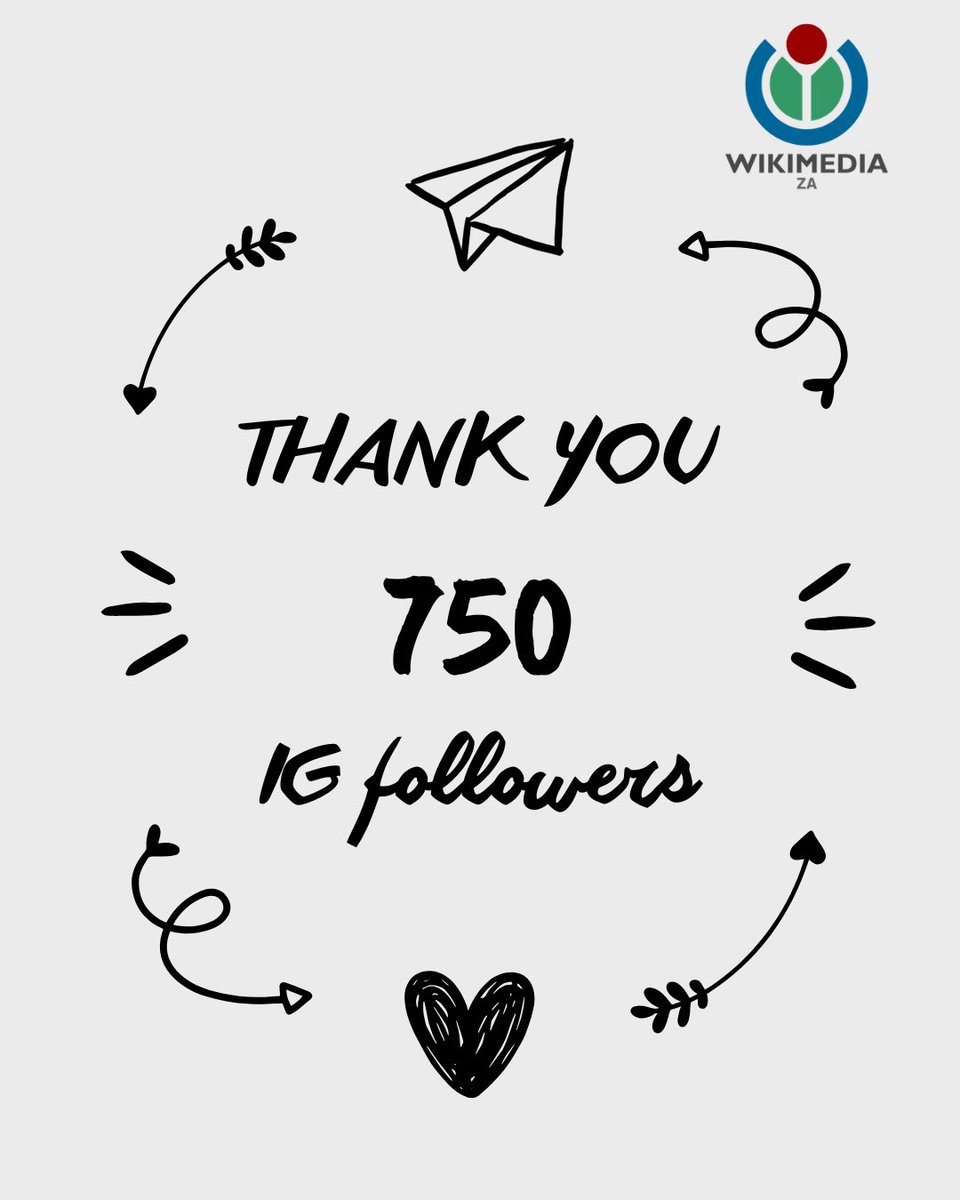 Wikimedia_ZA's tweet photo. 750 reasons to say Thank You! 🇿🇦✨
We’ve officially hit 750 followers on Instagram! Our community is growing, and it’s all thanks to your incredible support.
#WikimediaZA #Wikimedia #Wikipedia #SouthAfrica #FreeKnowledge #OpenSource #750Followers https://t.co/qhmhgjdrO5
