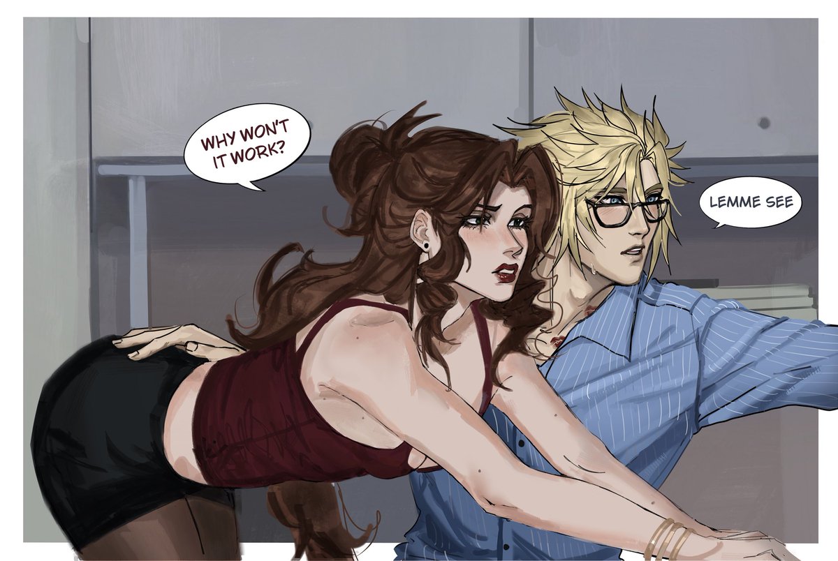 sageixx's tweet photo. office clerith collab with @Chietaee4ka  <3

#ff7 #clerith https://t.co/Gb1oCmVGLl