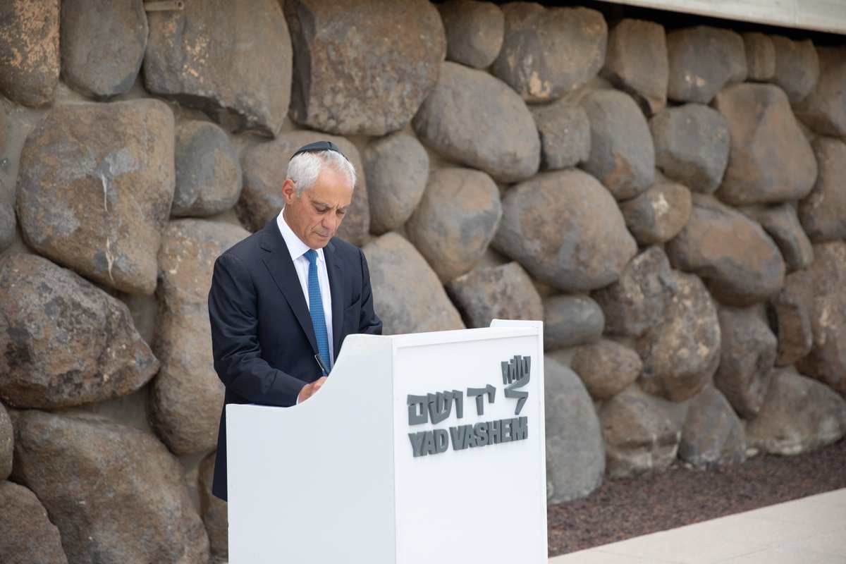 RahmEmanuel's tweet photo. Whenever I visit Israel, consistent with my first visit with my mother, I make it a point to visit Yad Vashem and walk the Avenue of the Righteous Among the Nations.

It is a profound reminder of both the darkest depths of evil and the greatest heights of humanity that knows no boundaries. It honors people from all walks of life who risked everything to save the lives of others during the darkest chapter of human history.

It reminds us that evil exists, but so does extraordinary courage, compassion, and righteousness. There are those who choose humanity over hatred. Their example is one that we cannot and should never forget.