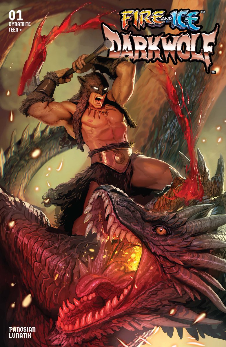 DynamiteComics's tweet photo. In stores this week, Fire and Ice: Darkwolf #1 from Dan Panosian and Audrey Lunatik with covers by Dan Panosian, Stjepan Sejic, Joe Jusko, Stuart Sayger and Cary Nord.

#fireandice #danpanosian #audreylunatik #stjepansejic #joejusko #stuartsayger #carynord

https://t.co/hWuwswAHLj