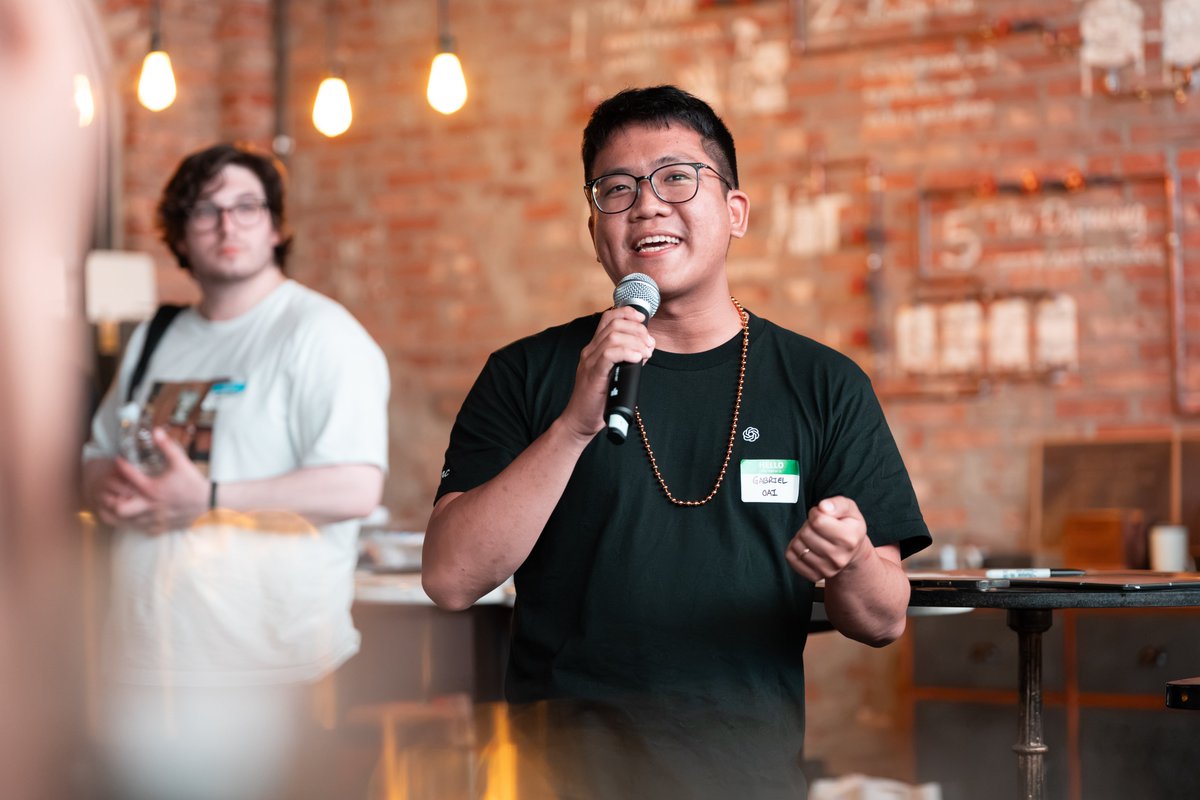 cerebras's tweet photo. We loved hosting Cafe Compute #icml with @OpenAI. we gifted all the brightest ML researchers in the fully packed room Codex Pro Plans

Thanks @communidiyi and @gabrielchua for the welcome remarks

Missed us? Come say hi to our team at Cafe Gabedo tomorrow and Thursday. Wafer will be there too