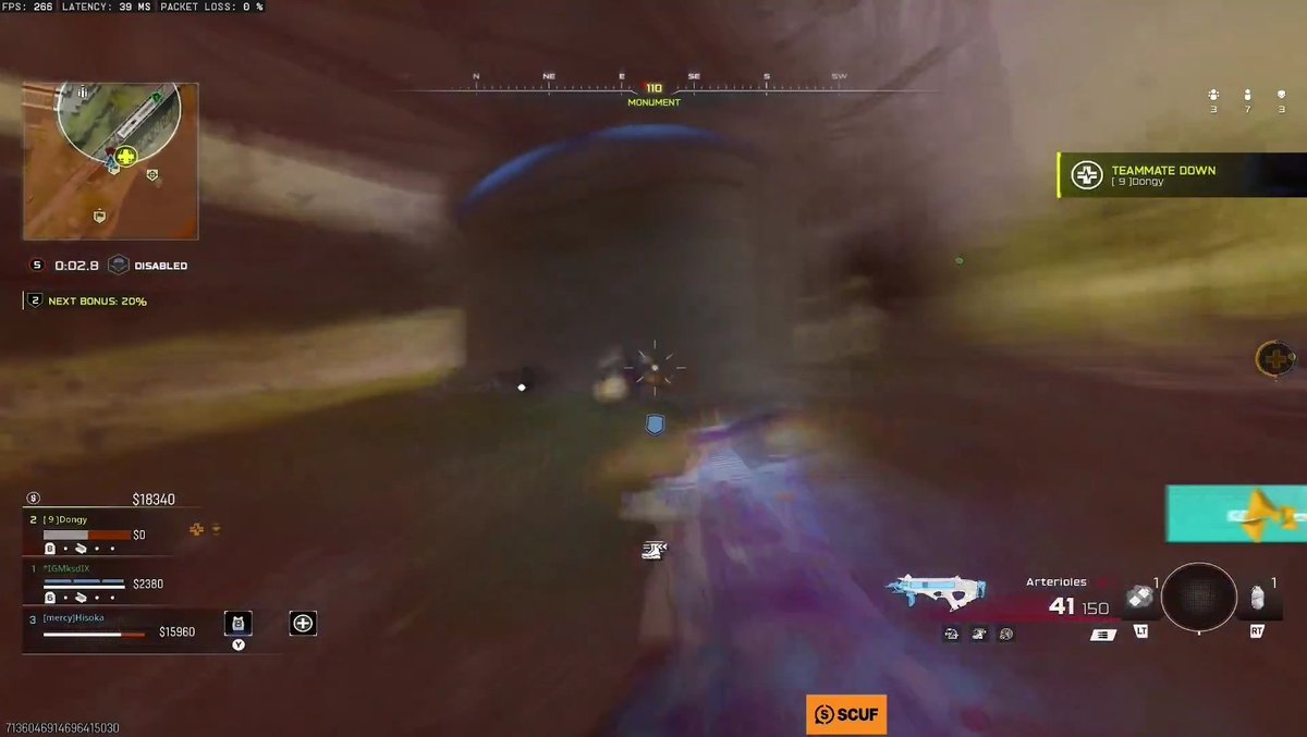 IceManIsaac's tweet photo. Call of Duty's visibility is atrocious. The slightest amount of fall/gas/gun damage causes extreme screen shake, blur, and discoloration. Like this is laughably bad... even for a controller game.

Get rid of it, @InfinityWard. It makes your game look and FEEL substantially worse. https://t.co/KWGbberk6i