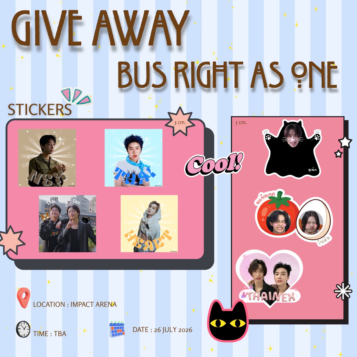 Yul0veme's tweet photo. pls kindly rt 🔁
🪄Giveaway for  #BUS_LIGHTASONE 🎶

❣️sticker set (จะจัดsetยังไงเดี๋ยวมาบอกอีกทีคับ)

date : 26 july 
time : tba
location : impact arena

rt &amp; show this tweet
♻️exchange dm https://t.co/3cPr5PdrlI