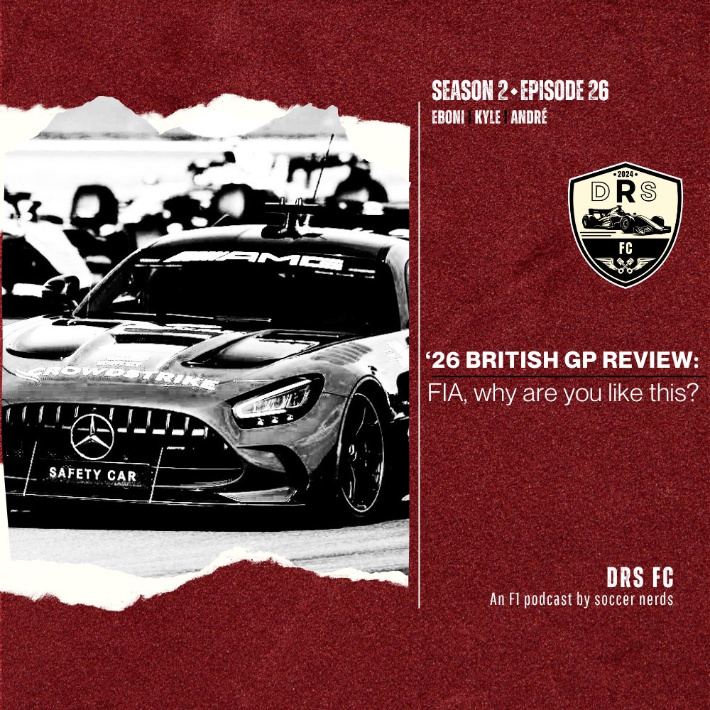drsfc_pod's tweet photo. 🏁VROOM VROOM🏁

Kyle &amp; Eboni join André to chat about the FIA being bad at multitasking, Mercedes unreliability, Charles' comeback + Ferrari's new engine, double points for Baby Bulls &amp; Alpine, and our Zoomy &amp; Gloomy Boys!

🟢 https://t.co/GXdFuCnF71
🍎 https://t.co/IteDa1HDuN https://t.co/WrmYPXbOGZ