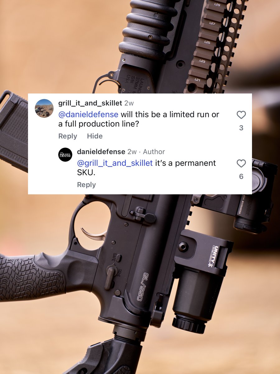 DanielDefense's tweet photo. FYI: The GL/SSC is NOT a limited run. It’s staying on the roster for good. https://t.co/b9lblNjkHP
