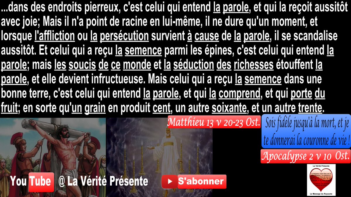 VeritePresente's tweet photo. #Tribulation de #JĂ©sus-Christ = {#Souffrances de #Christ #Croix #mort #Affliction #PersĂ©cution #Ăpreuve #meurtre #tuerie #prison #captivitĂ© #tentation #deuil #faim #soif #larme #maltraitĂ© #douleur #ignominie #outrage #opprobre #angoisse #condamnation #nuditĂ© #pĂ©ril #Ă©pĂ©e #misĂšre} https://t.co/UR3mTAUC9j