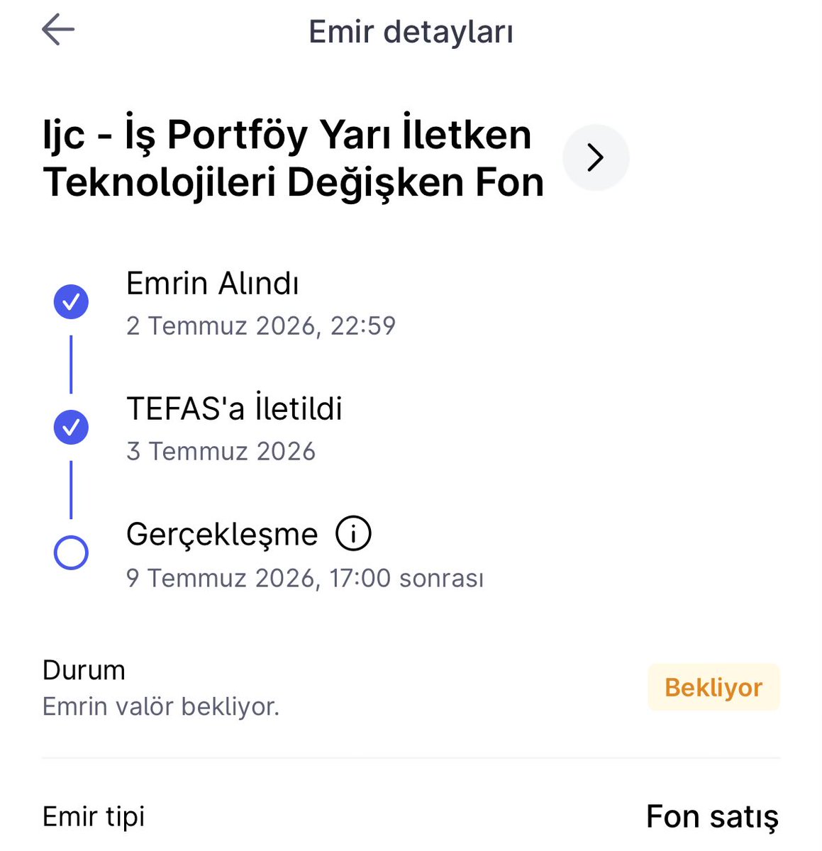 onurbaelish's tweet photo. @sevketozhan Hocam emrim boyle ama 3 temmuz amerika borsasi kapali oldugu icin valor atladi normal sartlarda 8 temmuz para donusu olmaliydi suan hangi gunun fiyatindan satar https://t.co/90RqpqCchM