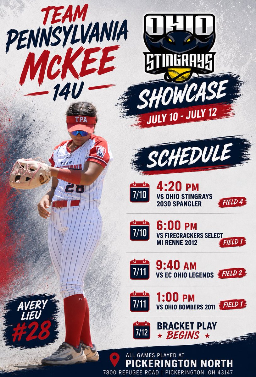 averylieu28's tweet photo. Last weekend playing together! Super excited to see what this weekend will bring! Come check us out! ❤️🤍💙 

@teampafastpitch @TeamPAMcKee @ginggga21 @CoachMandy13 @KentStSoftball @ZipsSB @MasonSoftball @SHUgriffinsSB @WLU_Softball @JMUSoftball @MiamiOH_SB @Bucknell_SB @Pitt_SB https://t.co/xXp8aO65HW