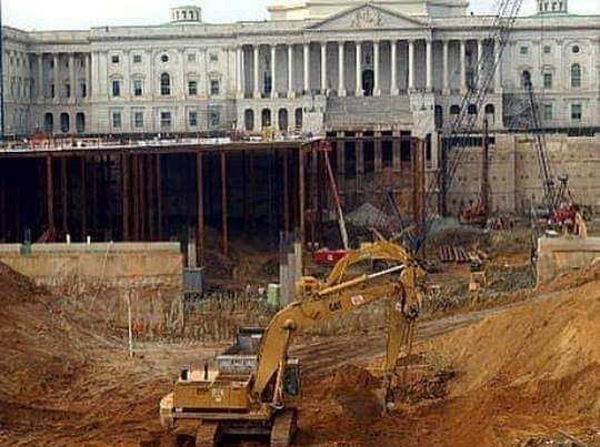 benwehrman's tweet photo. Why weren't we taught in school that the Washington D.C. capitol building was buried 70+ feet underground when our founding fathers discovered it? 🤔

A massive, decade-long excavation project was done in the early 2000s to see how deep the original building went, and none of us ever heard about it. Gosh I wonder why 😅