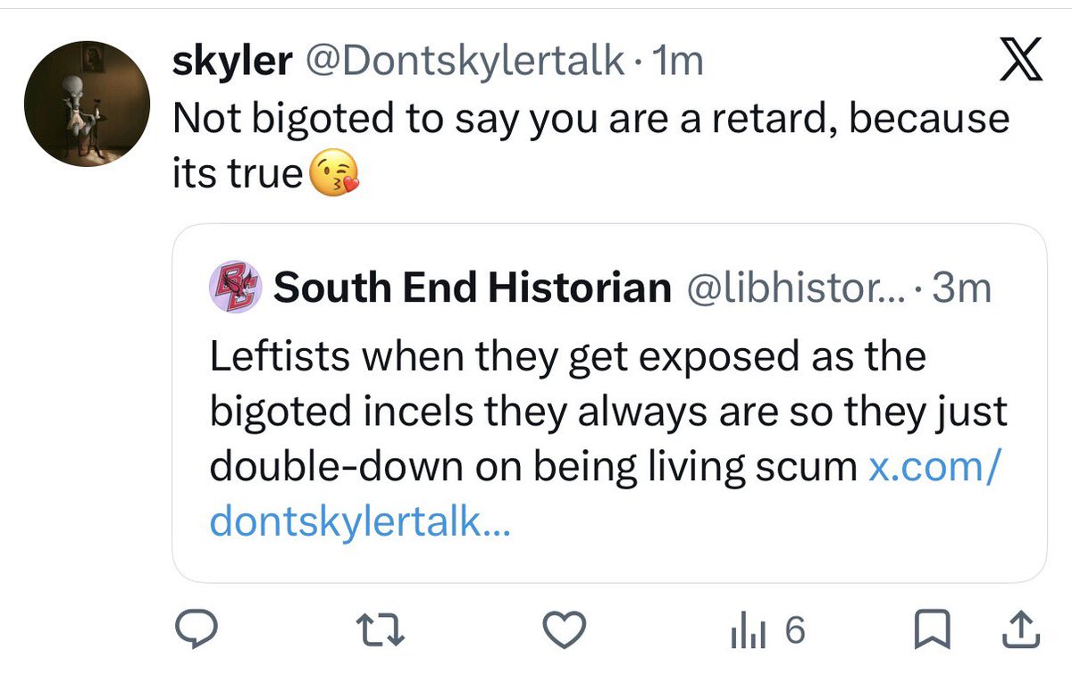 libhistorian2's tweet photo. Blocked me like the cowardly trash he is

Leftists really work every day to try to be as repulsive as MAGA https://t.co/fHj6LGrBNo