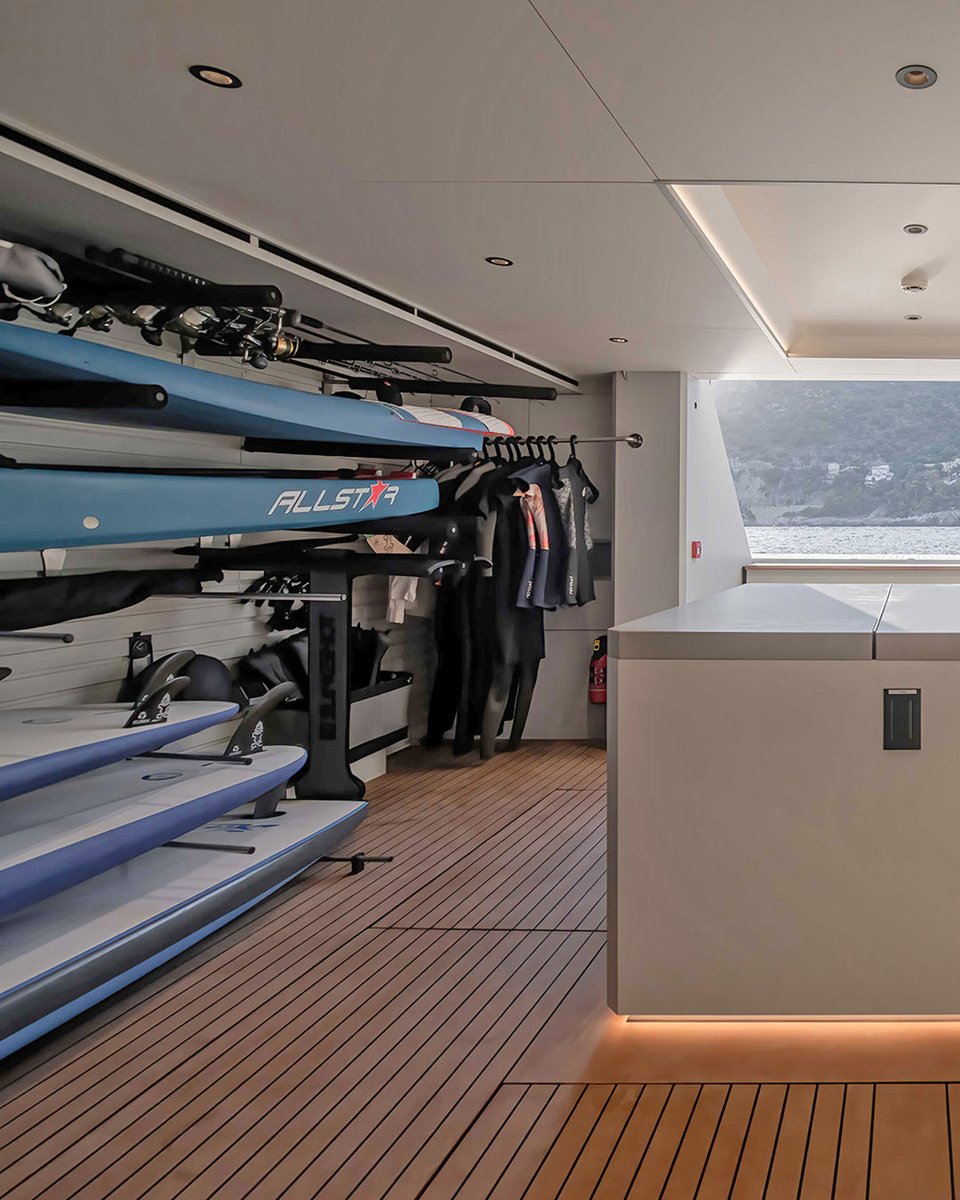 Outerreefyachts's tweet photo. What happens when utility meets luxury?

A 70-square-meter deck capable of carrying tenders and toys can quickly transform into an incredible outdoor entertainment or utility space.

Swipe to see the transformation. https://t.co/BRqtm21ZKm