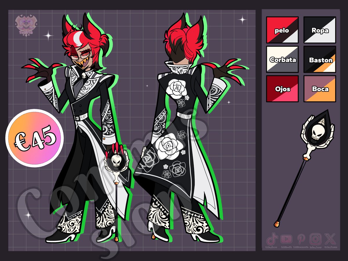 Indrita_flowers's tweet photo. Comisión entregada! Fanduber que me solicitó rediseñar el para uso personal🫶🏻✨

Muchas gracias por tu compra Canijo

#hazbinfanart #commissionㅤ #Alastor #Hazbinhotel #redising https://t.co/d8UmGyLilM
