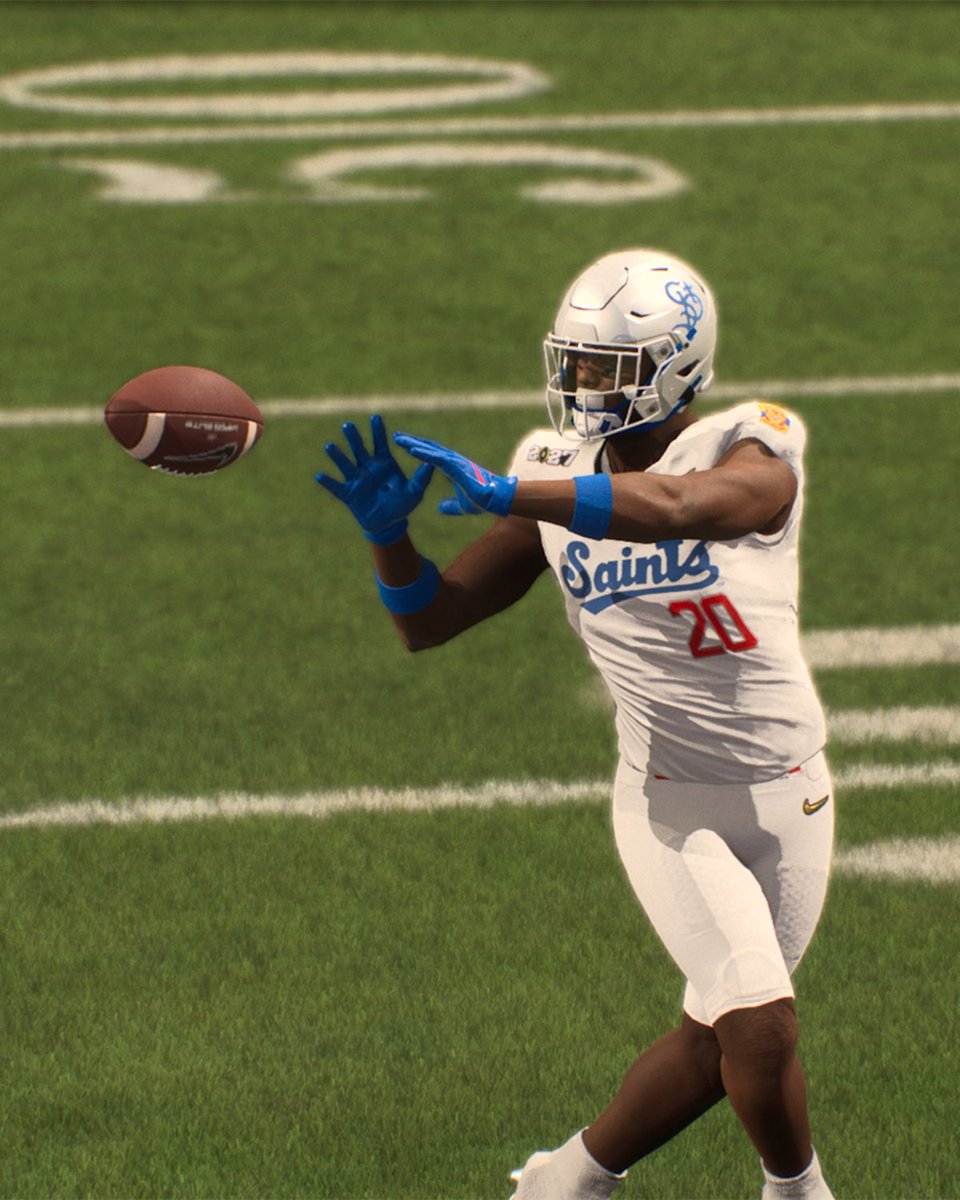 StPaulSaints's tweet photo. The Saints got called up...to the gridiron and now you can play as the St. Paul Saints in EA College Football 27 🏈 👀

Search for the username TRMIZ in TeamBuilder's Download Center and take the Saints to the Natty.

Which uniform set are you rocking? 👇 https://t.co/zbsj4RsTGv