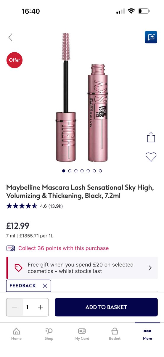 NickyH2110's tweet photo. @Maybelline I purchased this mascara as it specifically says suitable for sensitive eyes. It has caused an allergic reaction. I am off work with burning, itching, swollen watery eyes. This reaction has been confirmed by a pharmacist. I am in a lot of pain. https://t.co/r6E72AnBPI