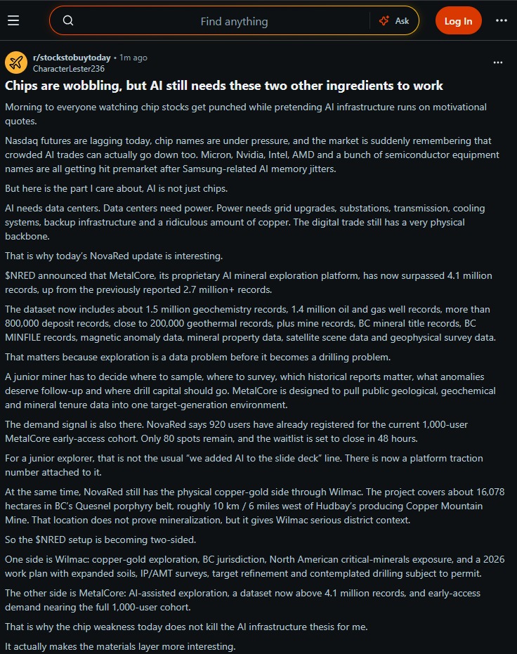 febeannbatin's tweet photo. $NRED / $NREDF: 920 users are waiting while MetalCore’s data base keeps expanding. The company is entering a phase where product use can matter more than signup growth. #JIMINxDIOR $NOK #0f172a $STX https://t.co/QGHmRXpNAn