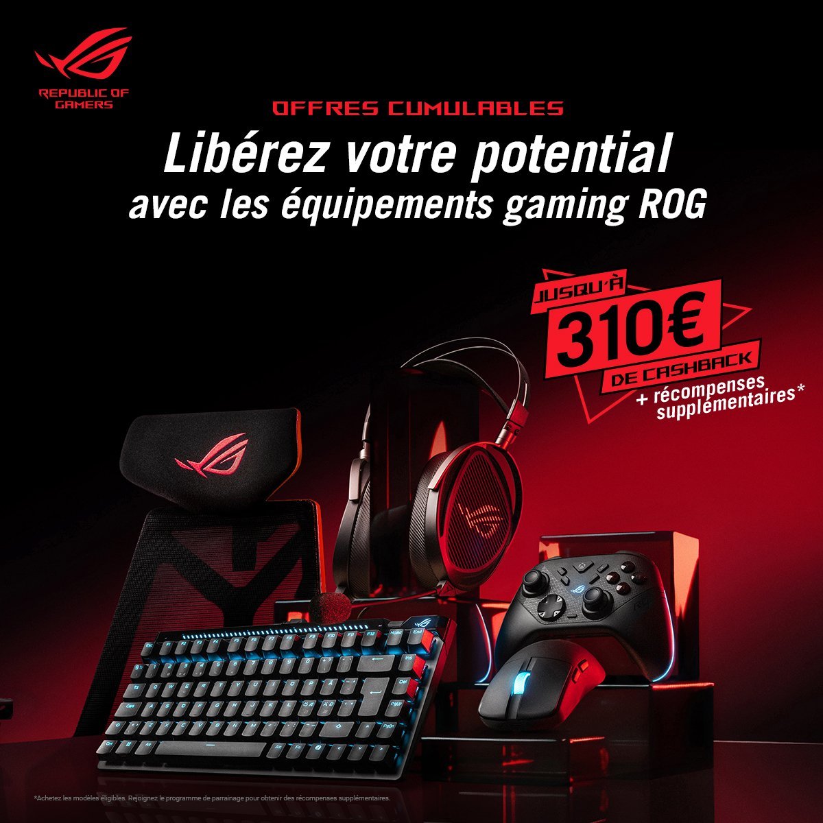 ASUS_ROG_FR's tweet photo. Comment ? Tu n'as pas encore profité de nos offres de remboursement sur nos périphériques ? 

Il te reste encore quelques jour pour en profiter !
‼️Code parrainage pour -10% supplémentaire : xncxaR0v6t  

#UnleashYourLimit https://t.co/rQJHCADwAu