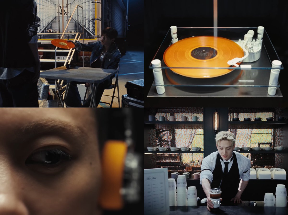 ninehnlx's tweet photo. o trailer de this &amp; that é tão estranho que chega a ser perturbador e parece intencional que seja assim

os clones bizarros parecendo deep fake de ia, o caminhão com o toca disco como portal pra outras realidades tudo baseado em escolhas t&amp;t onde o final parece o começo https://t.co/vi1H8FsOWf