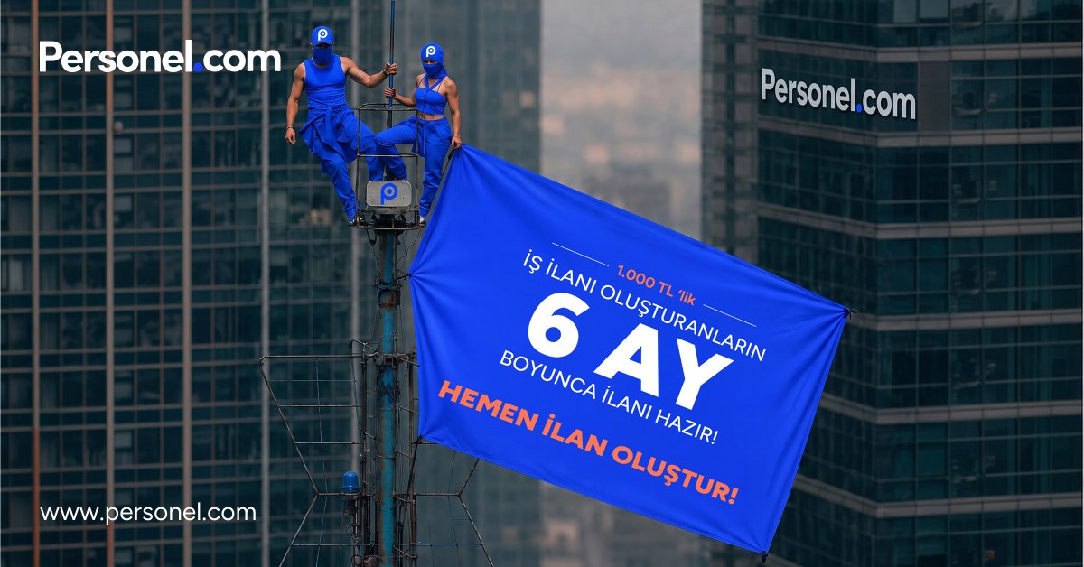 personelcom's tweet photo. 📢 İş ilanı oluştur, 6 ay boyunca hazır kalsın!

💙 Sadece 1.000 TL
📅 6 ay kullanım
⚡ İhtiyacın olduğunda ilanını tekrar aktif et.
🚀 Tekrar tekrar ilan ücreti ödeme.
İşe alım artık https://t.co/BiIsi66VZD hızında.
#Personelcom #İşveren #İşeAlım https://t.co/bBCURA7bCV