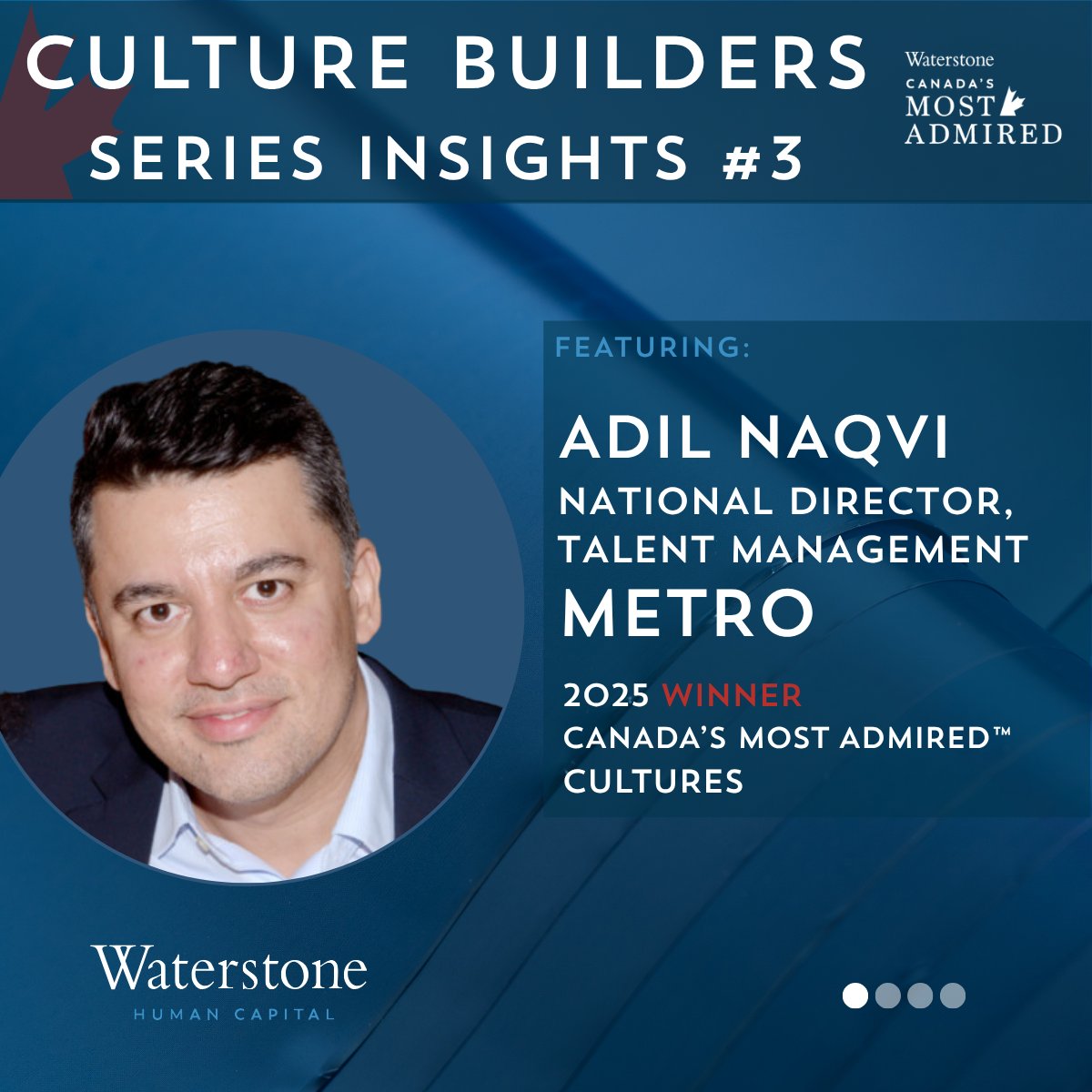 waterstonehc's tweet photo. Metro Inc., a 2025 Canada's Most Admired Corporate Cultures winner, runs on four pillars — foundational to everything they do, according to Adil Naqvi, National Director of Talent Management.

Not just how they operate. What they deliver.
🧵👇 https://t.co/NfKCMX7GMm