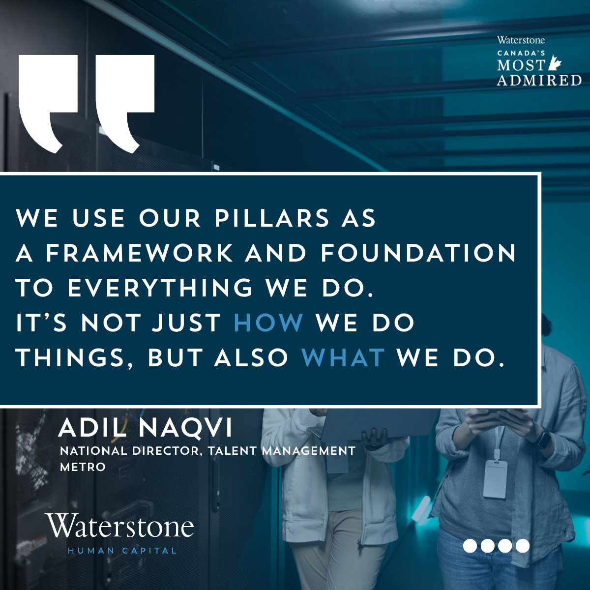 waterstonehc's tweet photo. Metro Inc., a 2025 Canada's Most Admired Corporate Cultures winner, runs on four pillars — foundational to everything they do, according to Adil Naqvi, National Director of Talent Management.

Not just how they operate. What they deliver.
🧵👇 https://t.co/NfKCMX7GMm