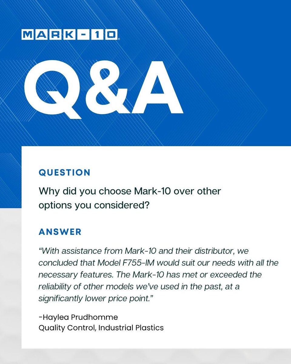 Mark10Force's tweet photo. It’s Testimonial Tuesday! See how IPC Industrial Plastics Canada uses Mark-10 equipment to perform tensile strength testing on PTFE material.

Read the full story: 

https://t.co/FDqXW8Ll2y 

#testimonialtuesday #mark10 https://t.co/D6iNaLNRbL