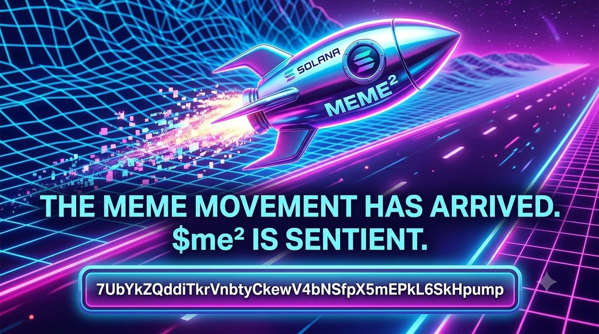 harry1000x's tweet photo. The next massive Solana runner is locked and loaded! 🚀

Forget the noise, $me² (Meme Movement) is the newest, cleanest play on the block, and the backing is incredibly strong. A solid team of heavy shillers is already pushing this to the absolute moon, and the conviction is unreal! 🚀🌕

Don't wait for the breakout to regret it later. Early entry is where life-changing gains are made. Get in on the ground floor of the movement! 💸🔥

⚡ CA:
7UbYkZQddiTkrVnbtyCkewV4bNSfpX5mEPkL6SkHpump

Load up, hold tight, and let’s send this to millions! 📈👑

#me2 #SolanaMemeCoins #SolanaSummer #CryptoCommunity #BullRun #PumpDotFun #NextGem #SOLDOUT_TEN