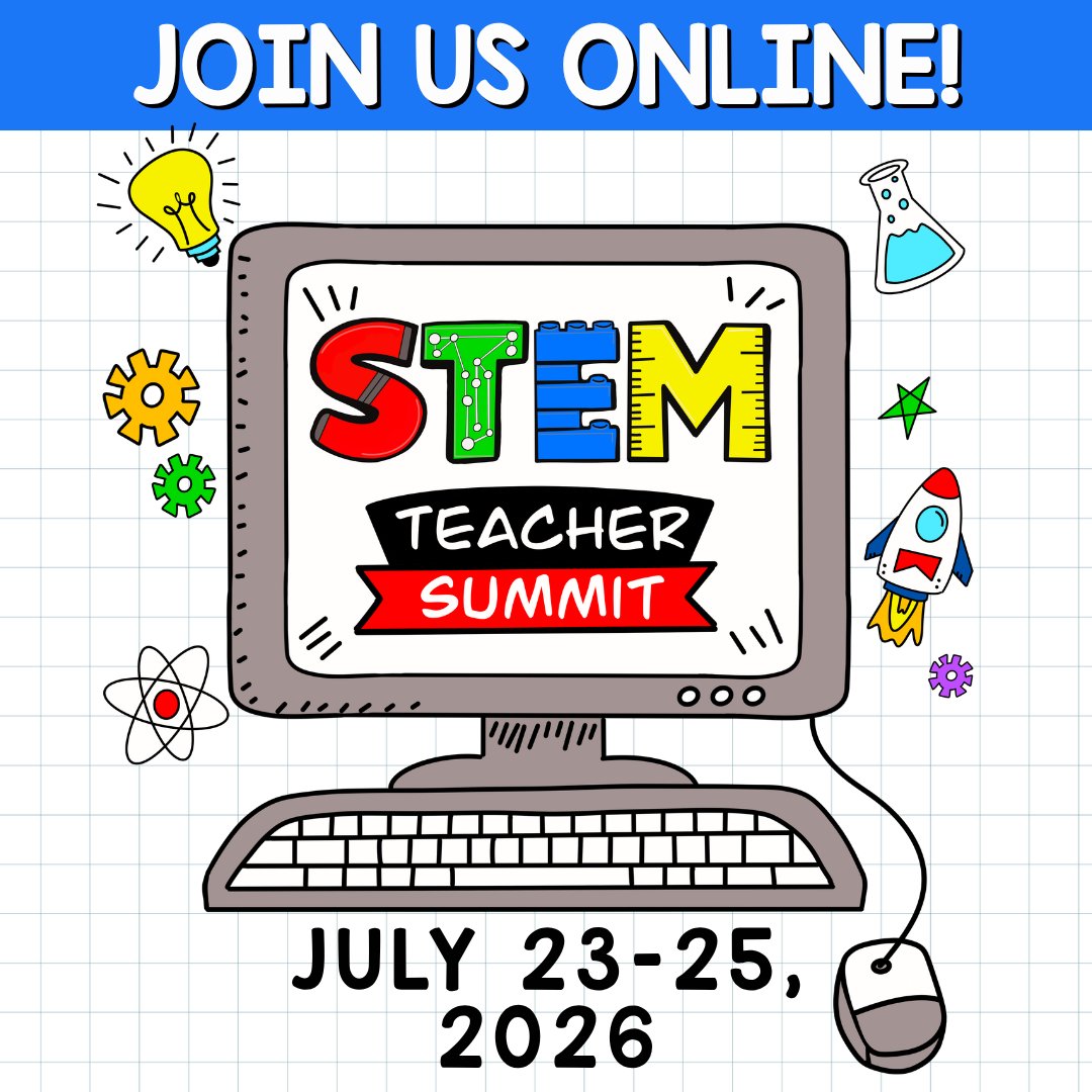 carlyandadam's tweet photo. Join us for the next virtual STEM Teacher Summit happening July 23-25! https://t.co/aEP05I5SHi https://t.co/KpHrEYh1CS