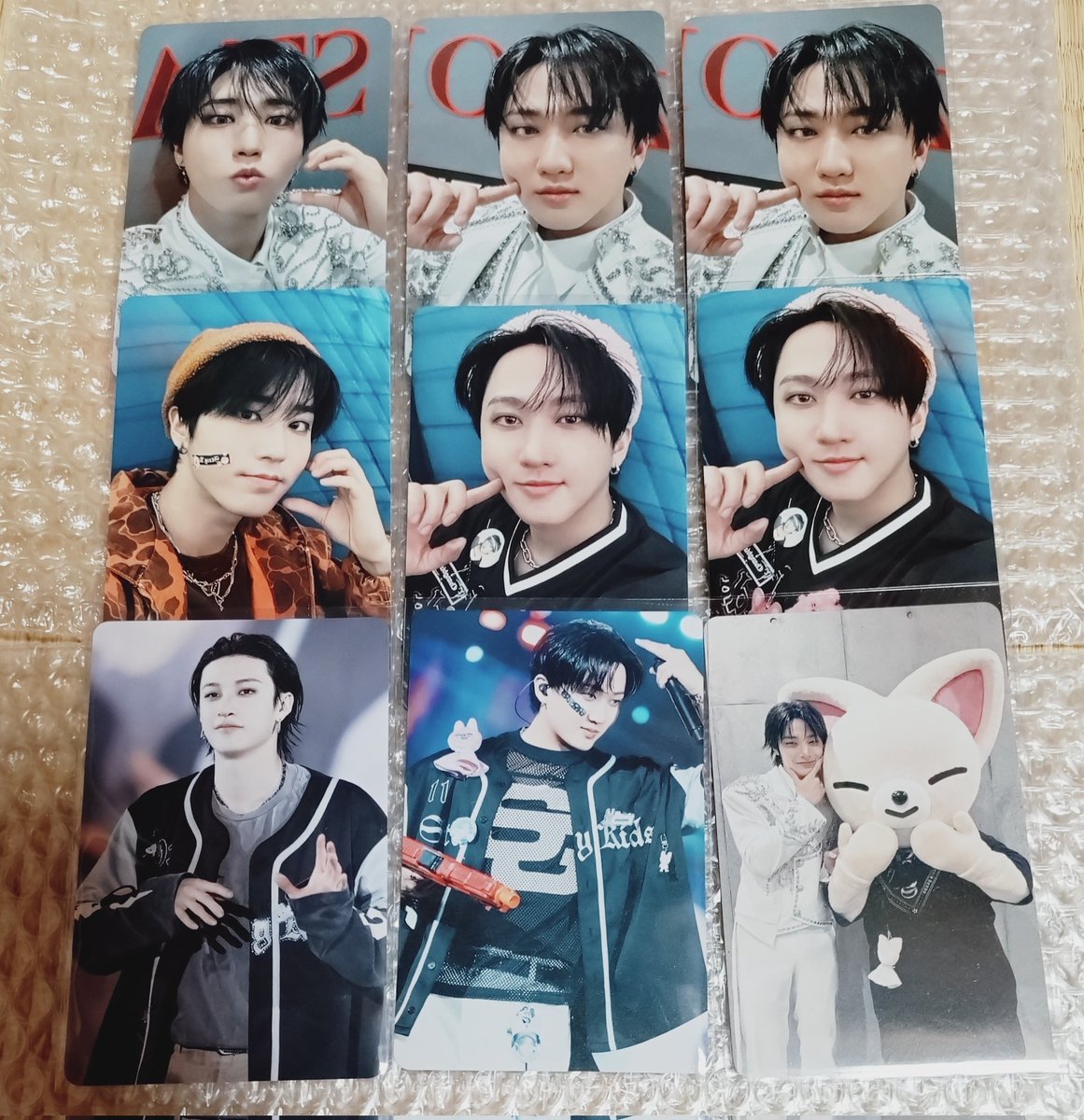 mmmmmmism's tweet photo. 【交換】straykids スキズ  スタジアム エコパ ワルツ 円盤  特典　楽天ブックス

【譲】
チャンビン🐖🐇　ハン 🐿️　バンチャン　🐺　アイエン 🦊
【求】
半券特典（ タワレコ / HMV 問いません）・Neowing特典・封入　
ヒョンジン 🦙　フィリックス 🐥

特典は特典、封入は封入同士での交換希望です🙇 https://t.co/lMPoqdsH0R