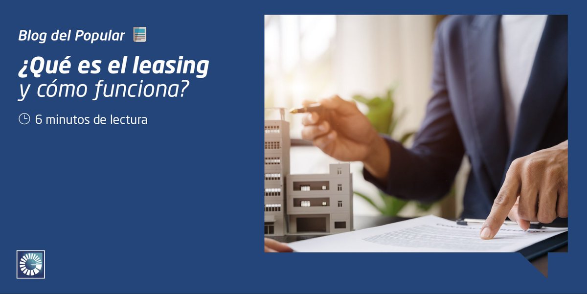 Popularenlinea's tweet photo. ¿Qué pasaría si pudieras utilizar los activos que tu empresa necesita antes de decidir comprarlos?

En nuestro más reciente #BlogPopular ¿Qué es el leasing y cómo funciona? te compartimos una alternativa de financiamiento que ofrece flexibilidad y nuevas posibilidades para acompañar el crecimiento de tu negocio.

Descubre cómo funciona el leasing y por qué cada vez mas empresas lo consideran dentro de su estrategia financiera.

Lee el artículo completo aquí: https://t.co/pqb5sv8cVx

#BancoPopularDominicano #CadaEsfuerzoCuenta
#BlogPopular