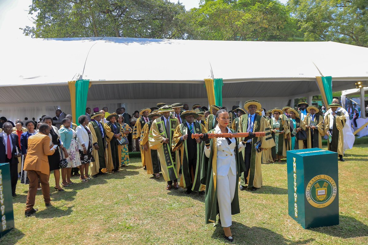 KingCeasorUni's tweet photo. A day of pride, achievement and celebration at King Ceasor University as we conferred degrees, diplomas and certificates upon the Class of 2026 during our 6th Graduation Ceremony. 

We extend our sincere appreciation to our Guest of Honor distinguished dignitaries the University Council, faculty, parents and friends who joined us to celebrate this milestone. 

Congratulations Class of 2026! 🎓🎉 
#KCUGraduation2026 #AcademicExcellence #ClassOf2026
