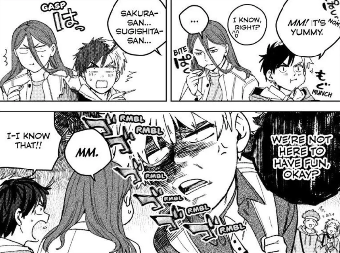 mmiimiiu's tweet photo. tsugekiryu y sugisaku siendo felices con sus respectivos novios: 🥰

Nirei: coqueteando en mi presencia??? no venimos a jugar y perder el tiempo, hemos venido a buscar a su papá que me debe la pensión

 #WB222 https://t.co/wIjP16mIRT