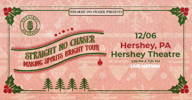 HersheyTheatre's tweet photo. 🎄 JUST ANNOUNCED! @SNCmusic's festive magic returns to Hershey Theatre for 2 shows on Dec. 6 as part of the Making Spirits Bright Tour!

Tickets go on sale July 10 at 10 AM 🎫 https://t.co/z0zye717GJ