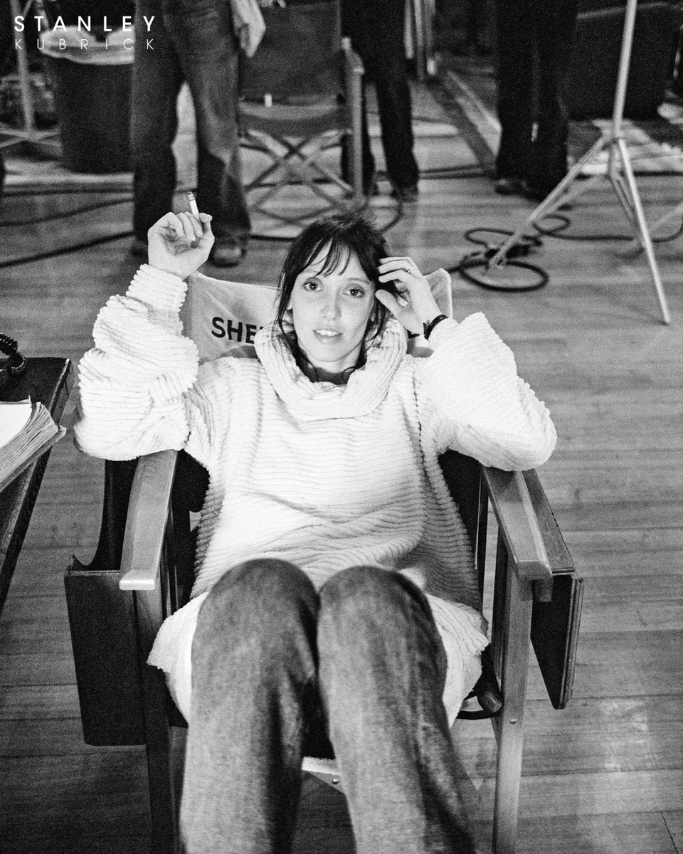 StanleyKubrick's tweet photo. "I wouldn’t trade the experience for anything. Why? Because of Stanley. It was a fascinating learning experience."

Born #OnThisDay, the remarkable Shelley Duvall reflecting on her time filming #TheShining.

#ShelleyDuvall #TheShining #BehindTheScenes https://t.co/Cz3mFbN1ff