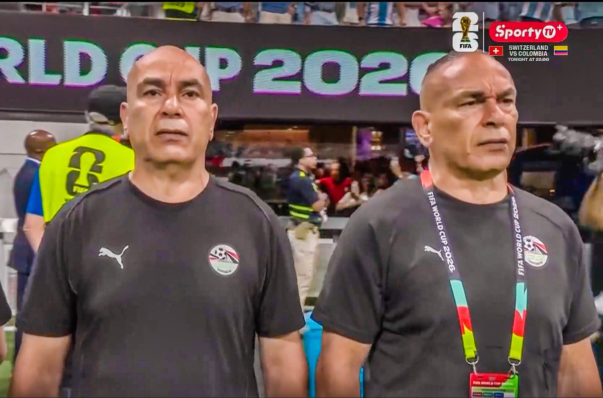 eurofootcom's tweet photo. 🧬🇪🇬 Fun fact: Egypt's manager Hossam Hassan and team director Ibrahim Hassan are identical twin brothers. ❤️ (@SportyTV) https://t.co/dW3pMvnG7O