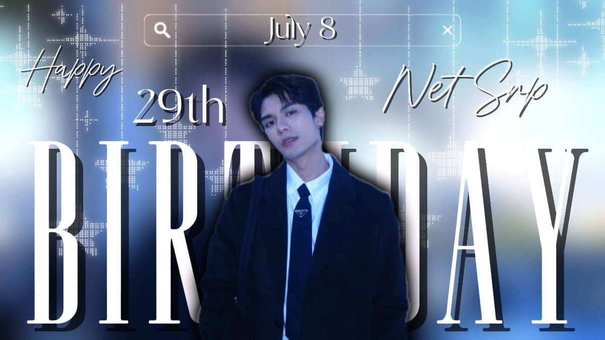 jjaysources's tweet photo. Happy Birthday, P'Net ✨

may every day of this year be filled with happiness and smiles and and all of your hard work be rewarded with wonderful outcomes, and continue to find joy in every path u chooses to walk. 

#HappyNet29thDay
#netsiraphop https://t.co/t1lmsPOOXJ